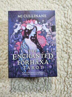 MJ Cullinane Enchanted Förhäxa Tarot Deck 78 Card Guidebook Fairies Mermaids